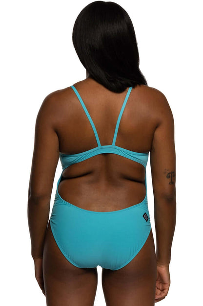  Devon Swim Onesie - Hawaii Blue