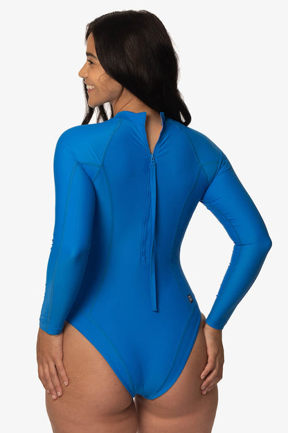  Elizabeth Zip-Up Surf Suit - Sapphire