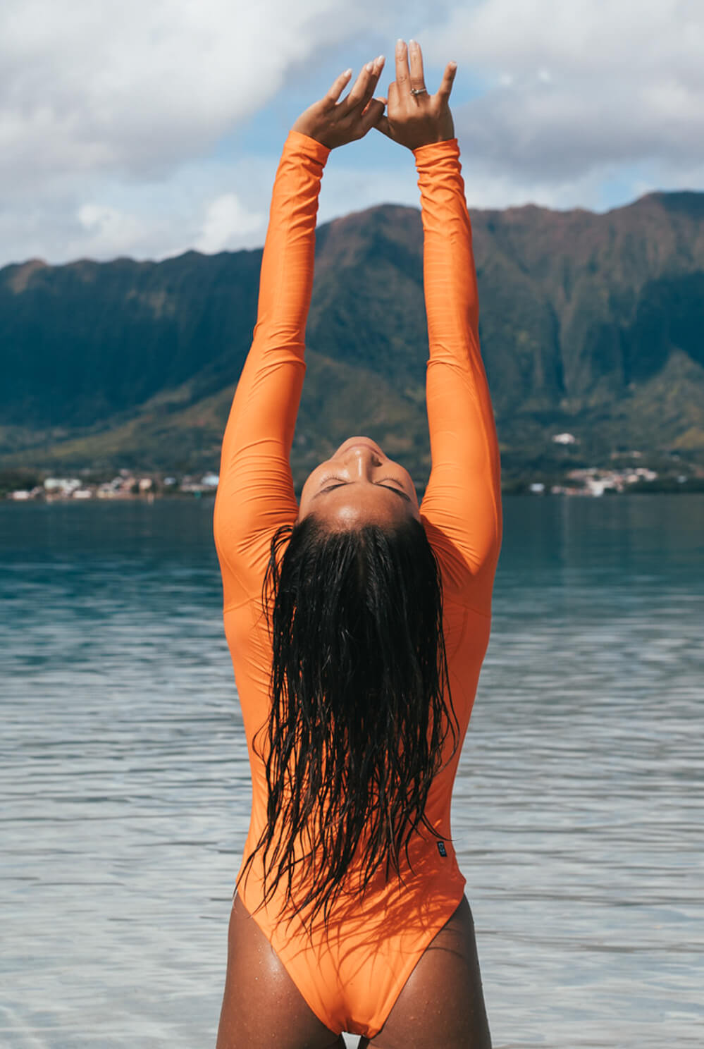  Elizabeth Zip-Up Surf Suit - Volcano