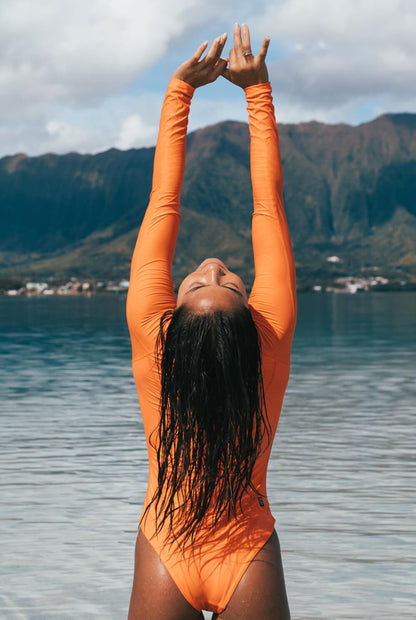  Elizabeth Zip-Up Surf Suit - Volcano