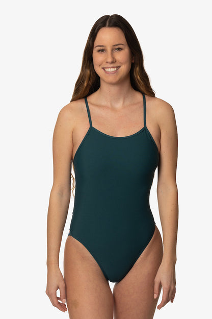  Gavin Swim Onesie - Peacock Contrast