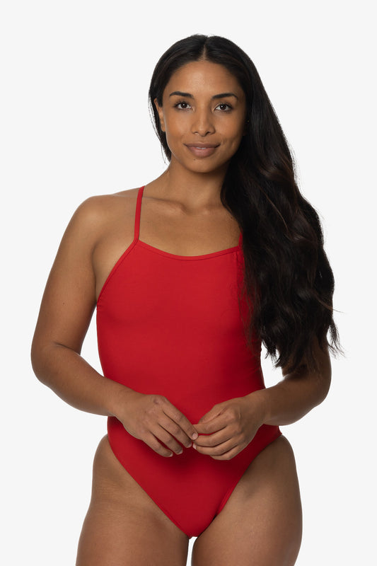  Gia Swim Onesie - Red