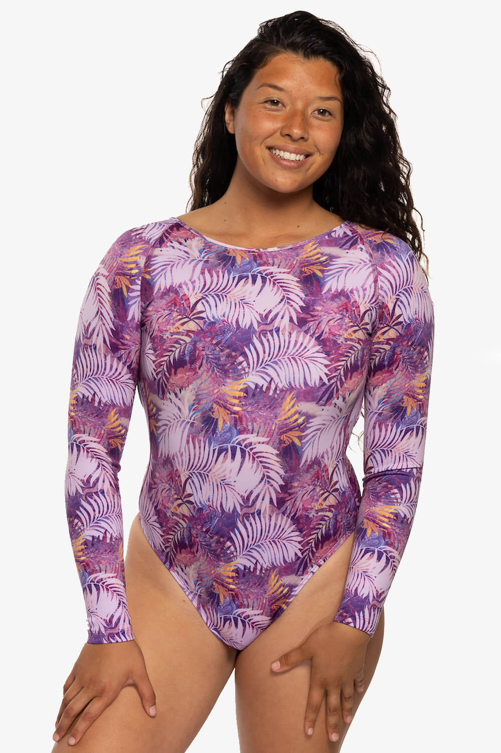  Lennon Long Sleeve Surf One Piece - Palm Daze