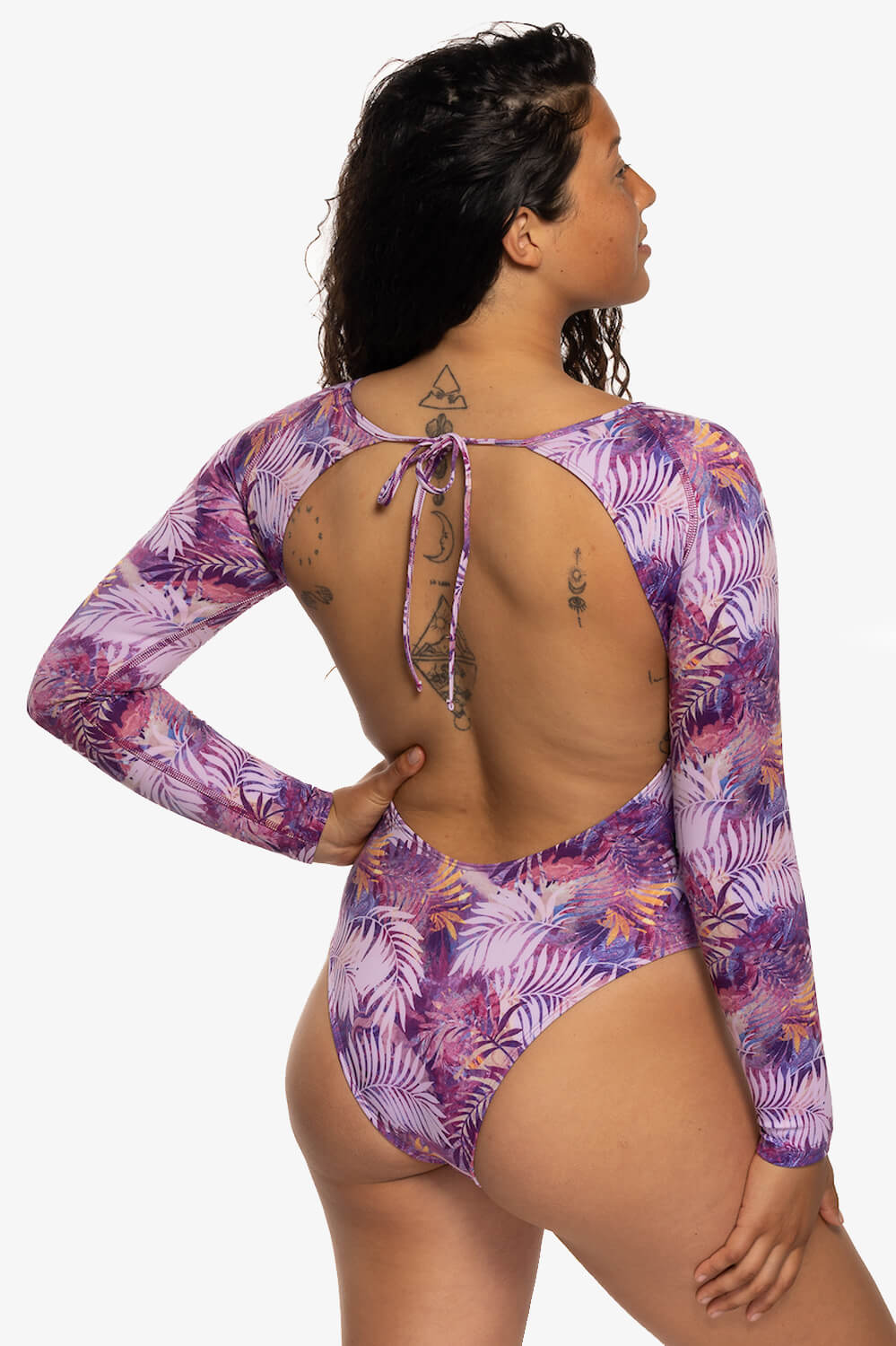  Lennon Long Sleeve Surf One Piece - Palm Daze