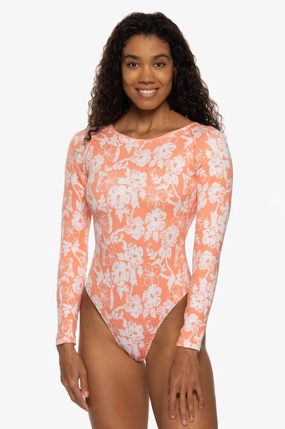  Lennon Long Sleeve Surf One Piece - Atoll