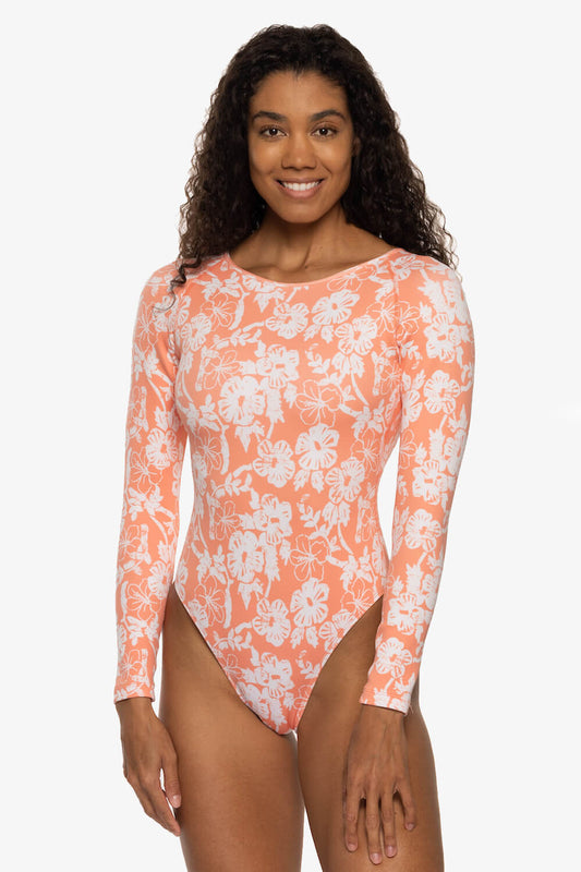  Lennon Long Sleeve Surf One Piece - Atoll