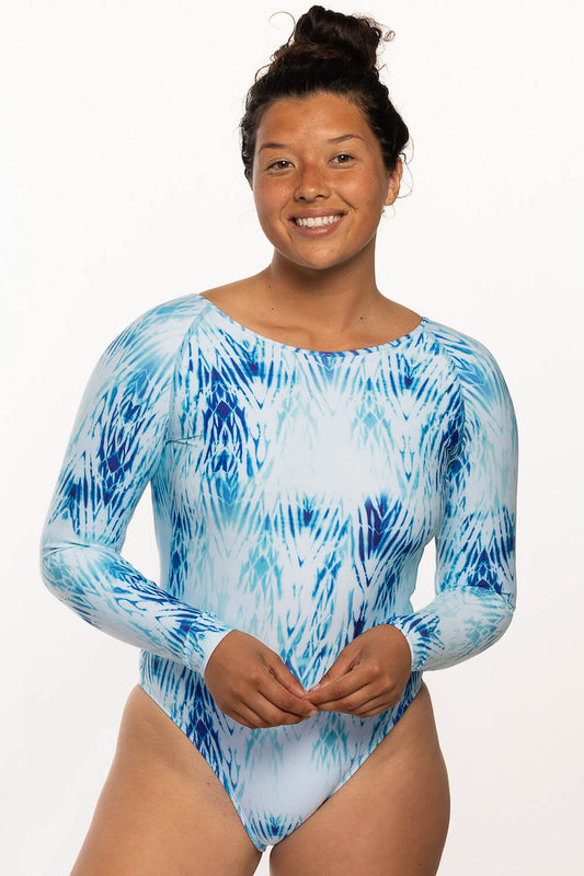  Lennon Long Sleeve Surf One Piece - Mykonos