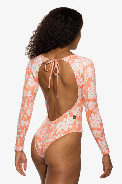  Lennon Long Sleeve Surf One Piece - Atoll