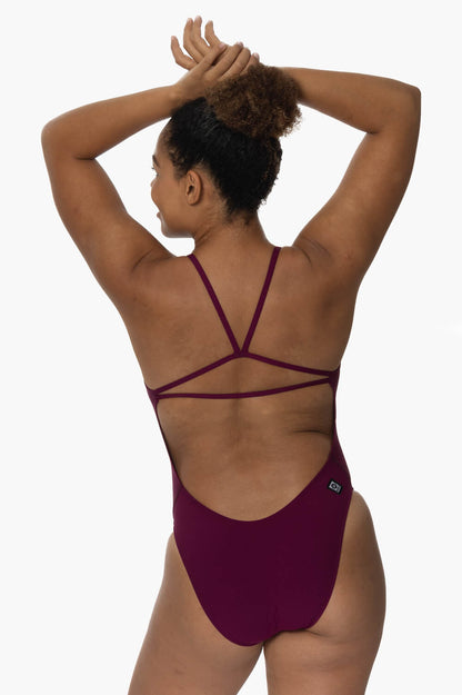  Raya Swim Onesie - Cabernet