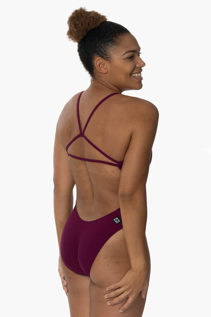  Raya Swim Onesie - Cabernet