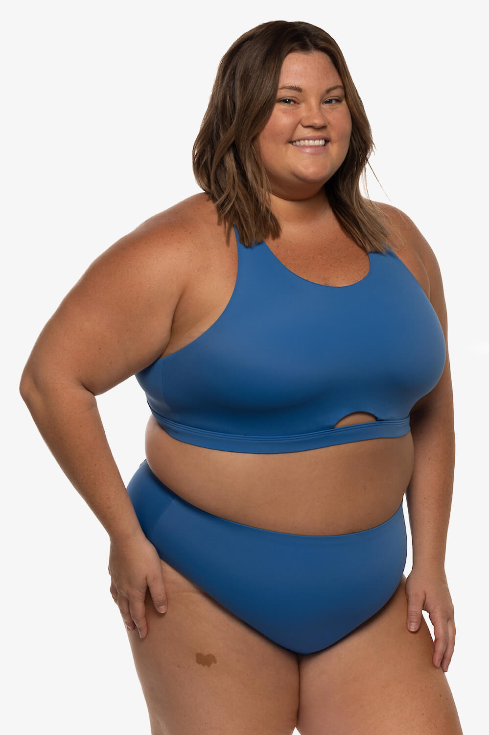  Carmen Bikini Top - Azul