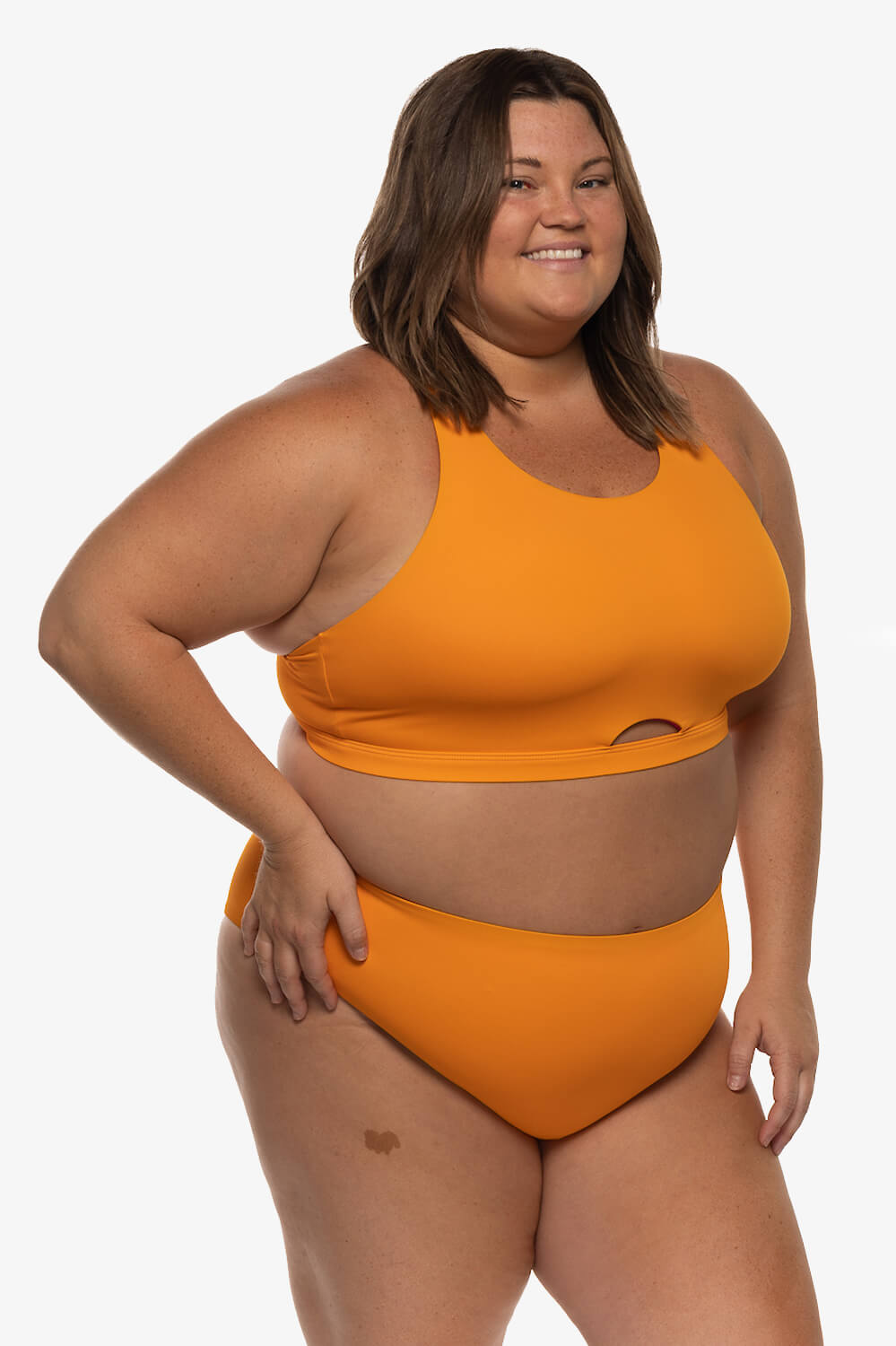  Carmen Bikini Top - Mandarin