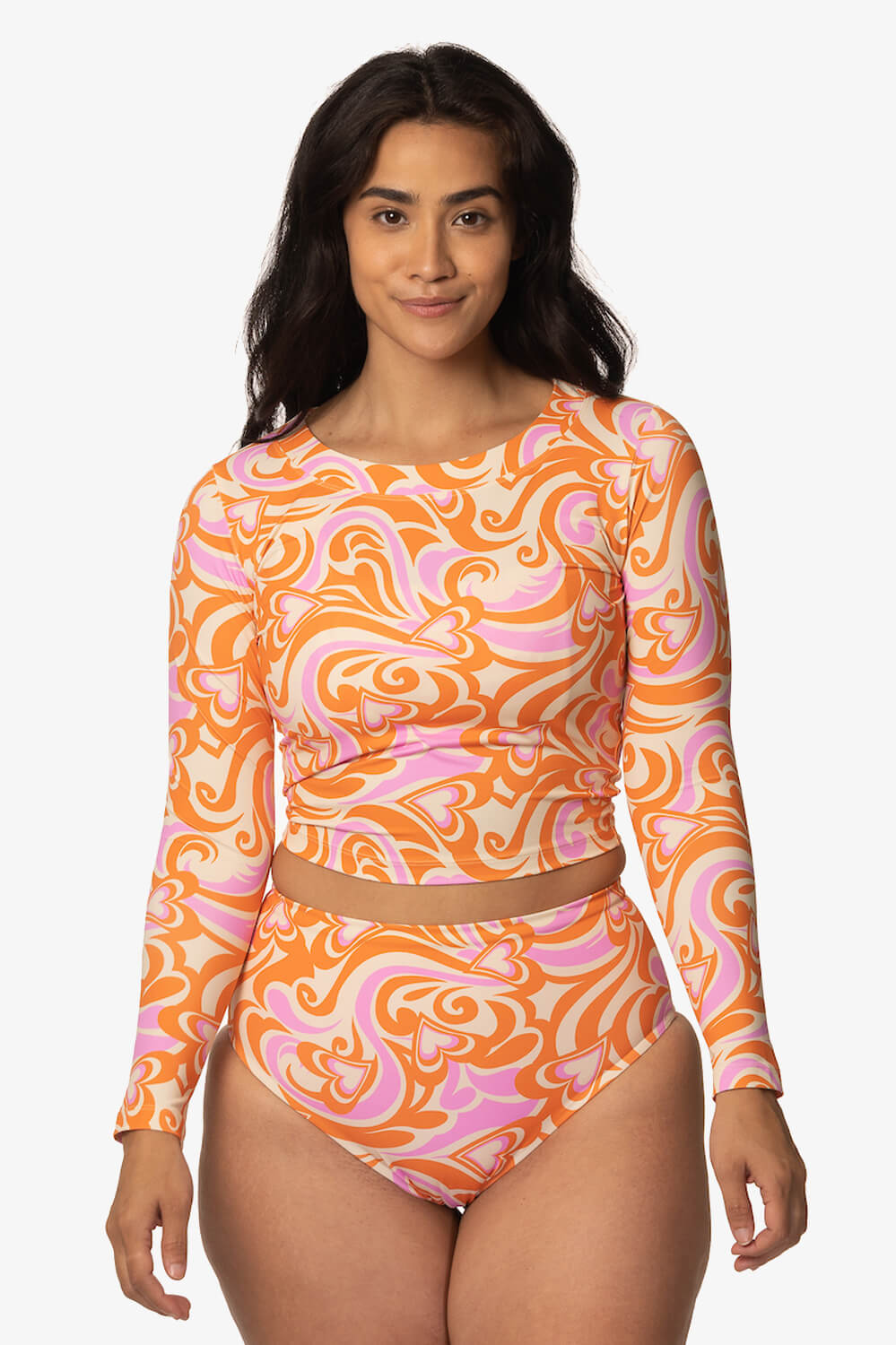  Freya Long Sleeved Crop Rashie - Darlin