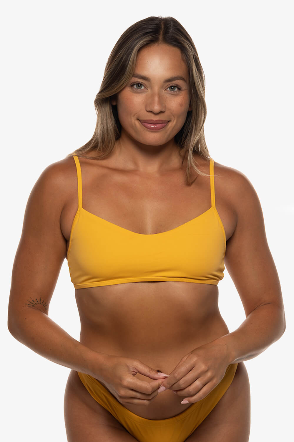  Hikari Bikini Top - Persimmon