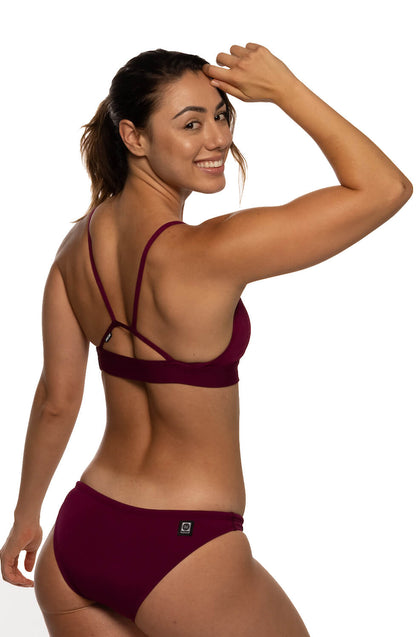  Mara Bikini Top - Cabernet