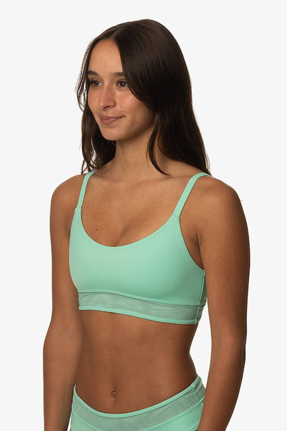  Penelope Mesh Bikini Top - Spirulina