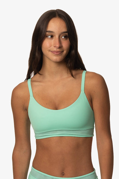  Penelope Mesh Bikini Top - Spirulina