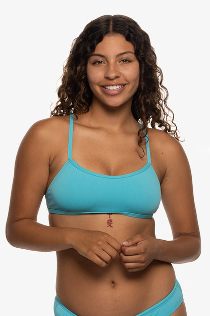  Sofia Bikini Top - Hawaii Blue