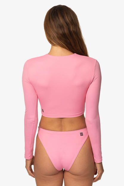  Taranaki Long Sleeved Crop Cut-Out Rashie - Dazzle