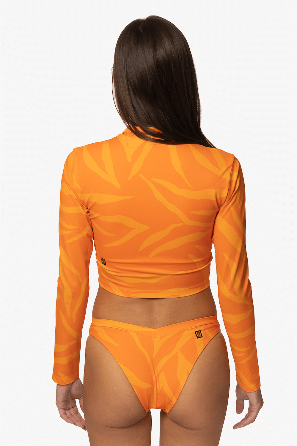  Tofino Long Sleeved Crop 1/4 Zip-up Rashie - Pyramid