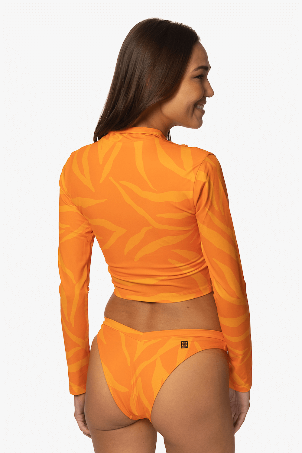  Tofino Long Sleeved Crop 1/4 Zip-up Rashie - Pyramid