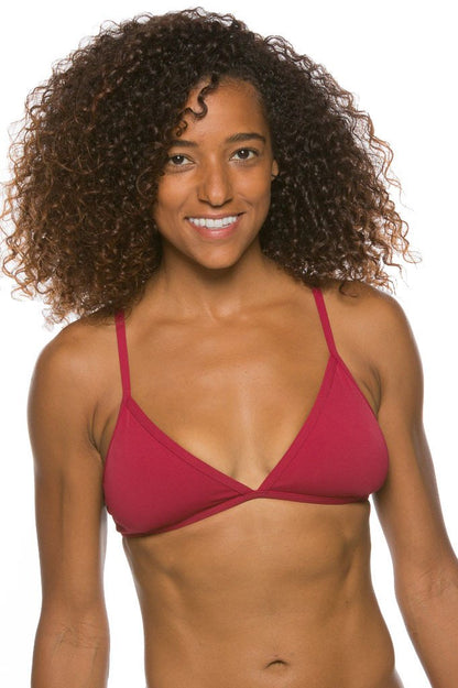  Triangle Bikini Top - Cranberry