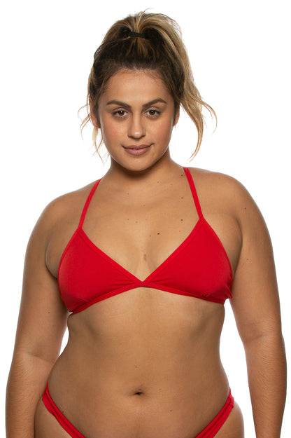  Triangle Bikini Top - Red