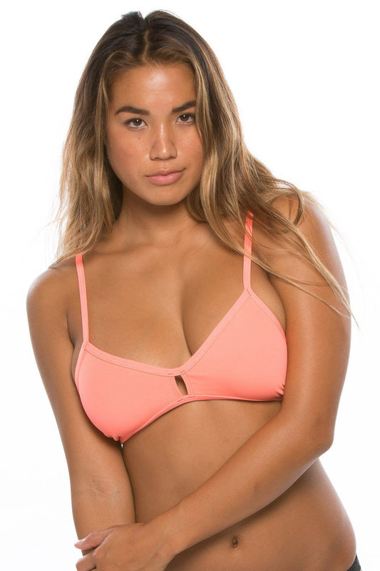 Vent Bikini Top - Papaya