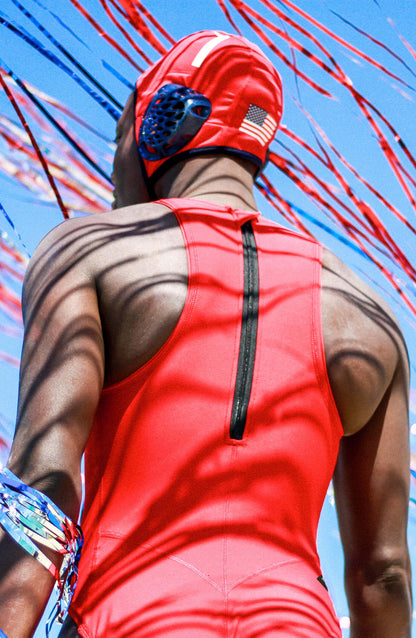  Anique Water Polo Suit - Red