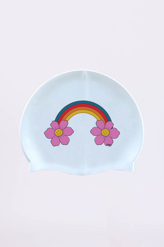  Silicone Swim Cap - Arcoiris