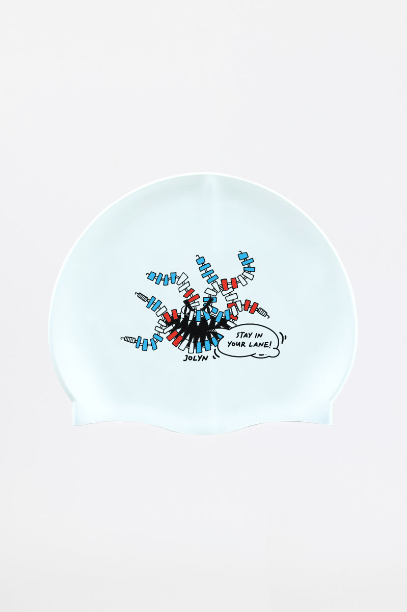  Silicone Swim Cap - Monster Lane