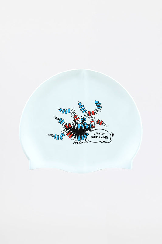  Silicone Swim Cap - Monster Lane