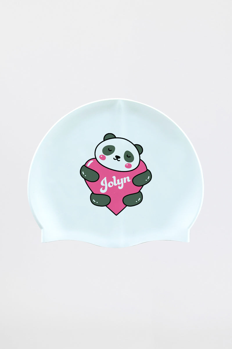  Silicone Swim Cap - Panda Luv
