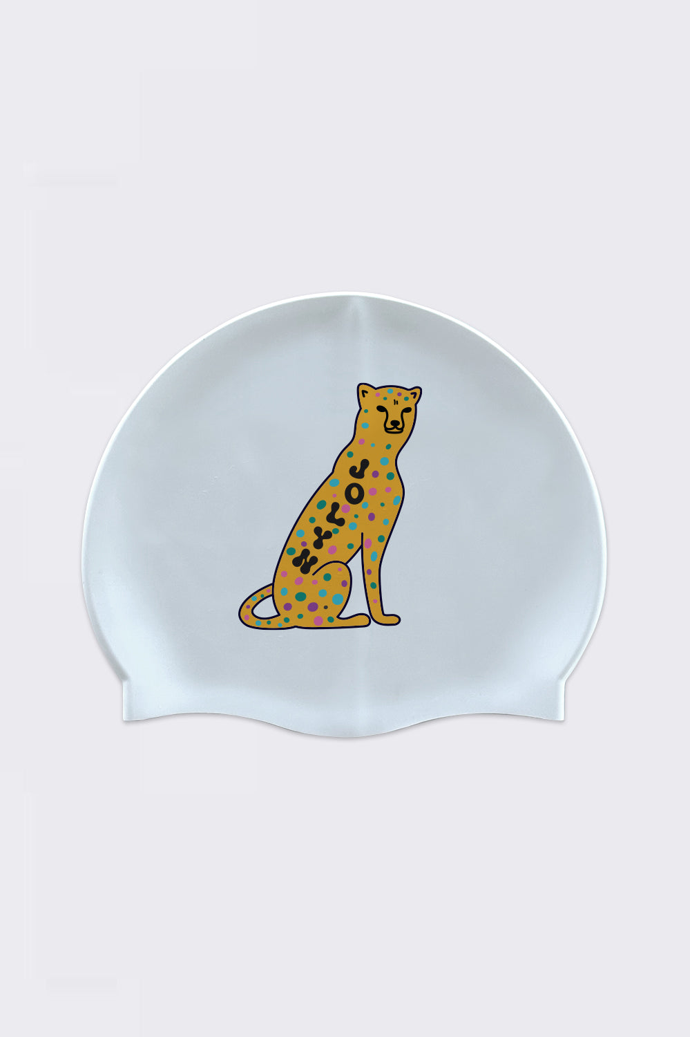  Silicone Swim Cap - Cheetah