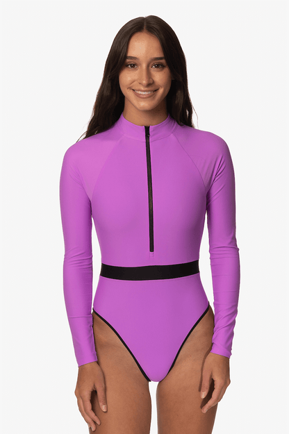  Nazare Long Sleeve Zip-Up Surf One Piece - Dreamer
