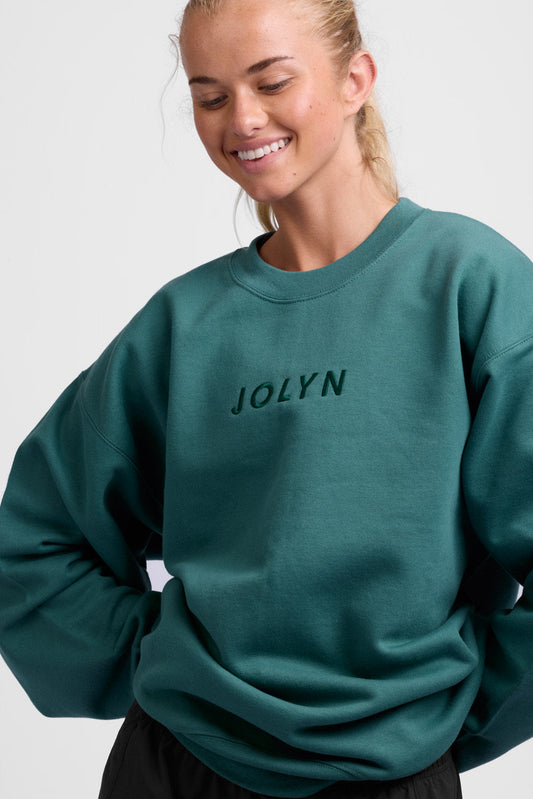  Roxanne Oversized Fleece Crewneck - Cactus
