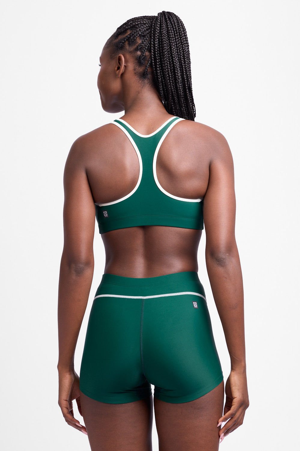  Anna Tight Short - Basil Contrast