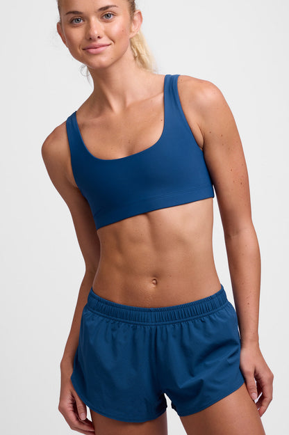  Lizzie Split Short - Blue Flame