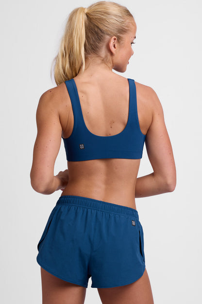  Lizzie Split Short - Blue Flame
