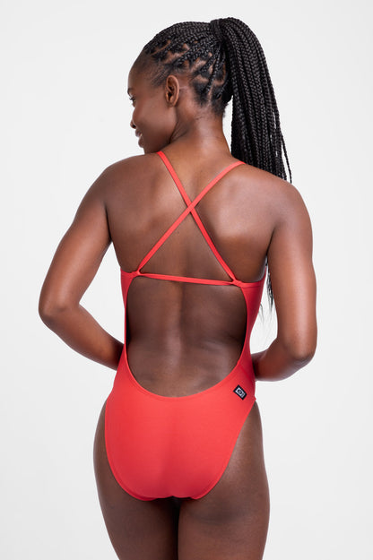  Brandon One Piece Swimsuit - Candy Apple