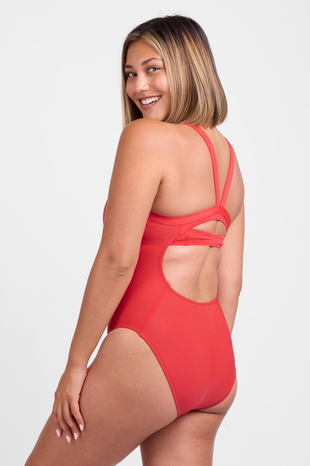  Caroline One Piece Swimsuit - Candy Apple