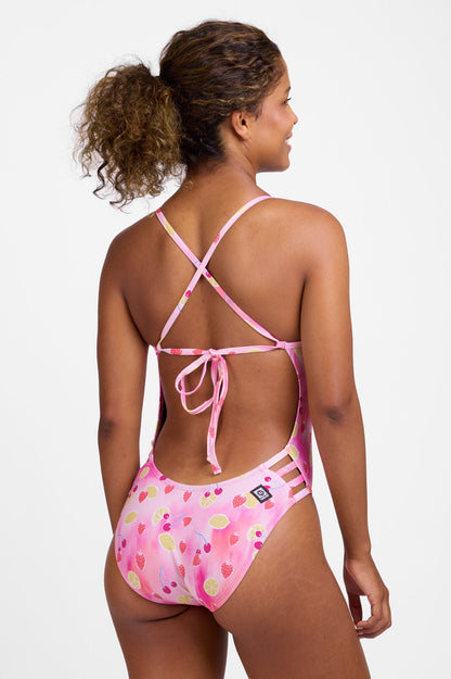  Gavin One Piece Swimsuit - Berry Zest