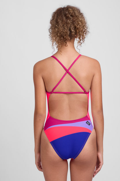  Melisse One Piece Swimsuit - Hot Pink Contrast