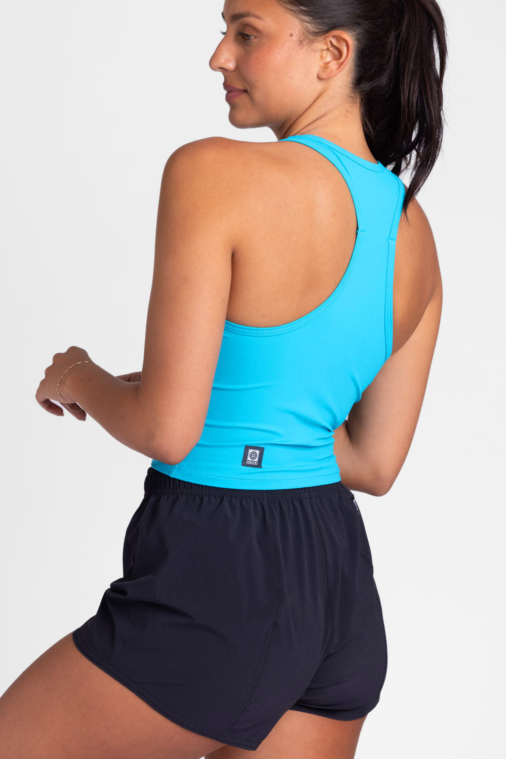  Rochelle Basic Crop Top - Caribbean